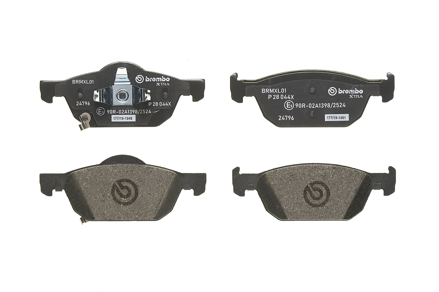 P28044X Brembo Klocki hamulcowe przednie tarczowe