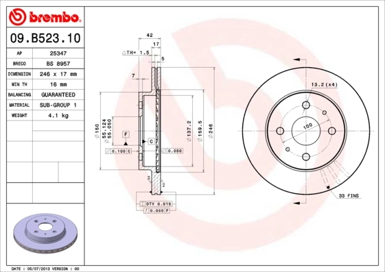 09B52310 Brembo