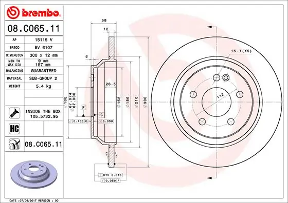 08C06511 Brembo