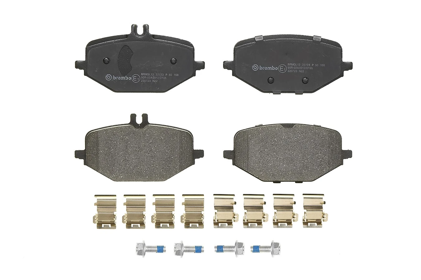 P50168 Brembo Okładziny (klocki) do hamulców tarczowych tylne