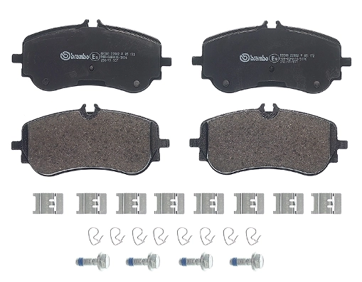 P85172 Brembo Okładziny (klocki) do hamulców tarczowych tylne