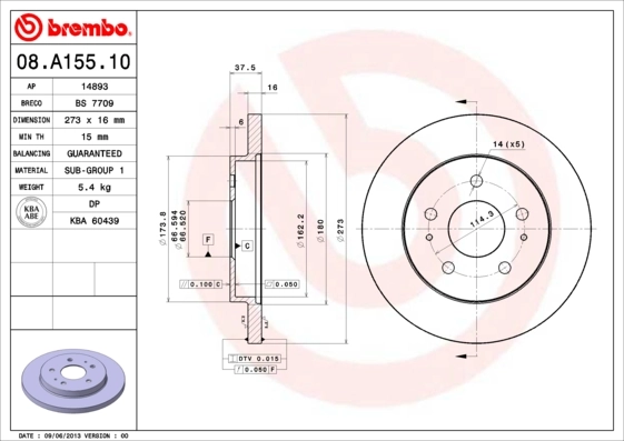 08A15510 Brembo