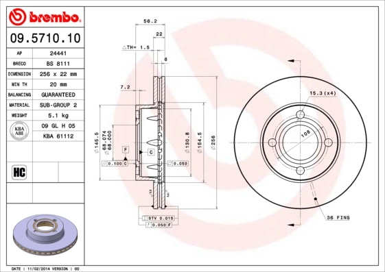 09571010 Brembo
