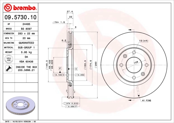 09573010 Brembo