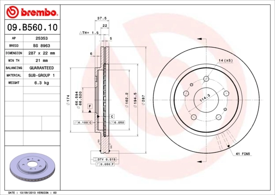 09B56010 Brembo
