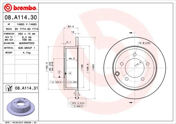 08A11431 Brembo
