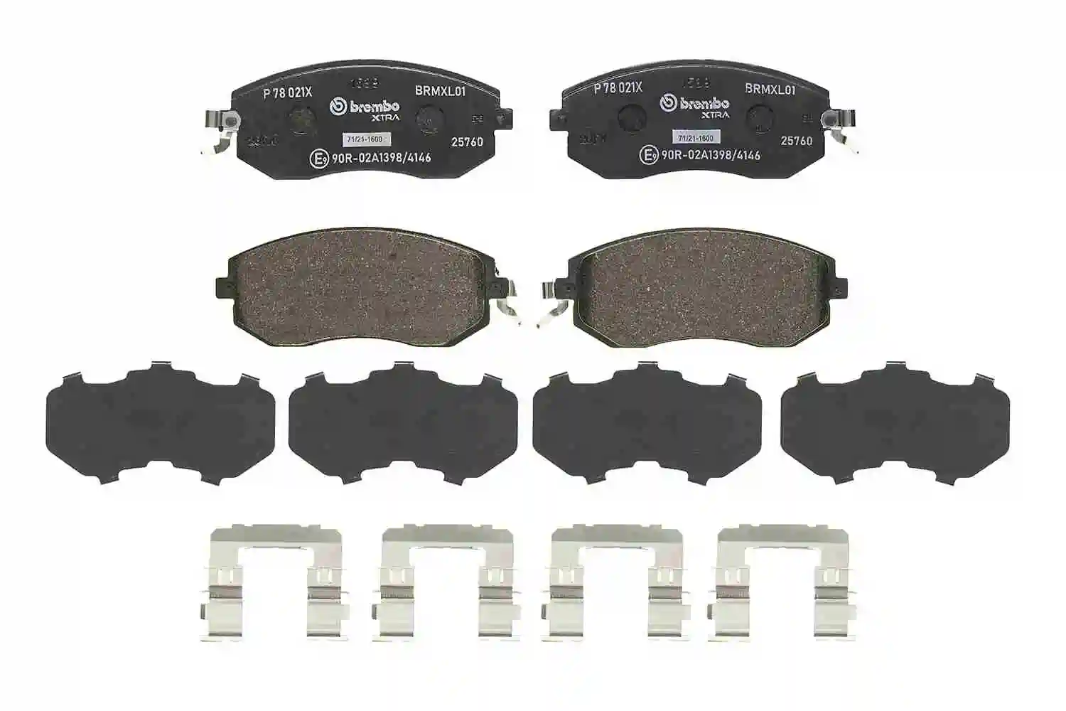 P78021X Brembo Klocki hamulcowe przednie tarczowe