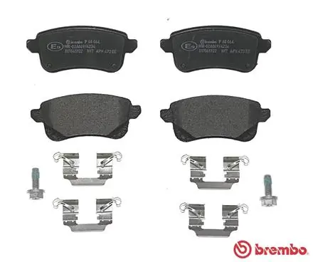 P68064 Brembo Okładziny (klocki) do hamulców tarczowych tylne