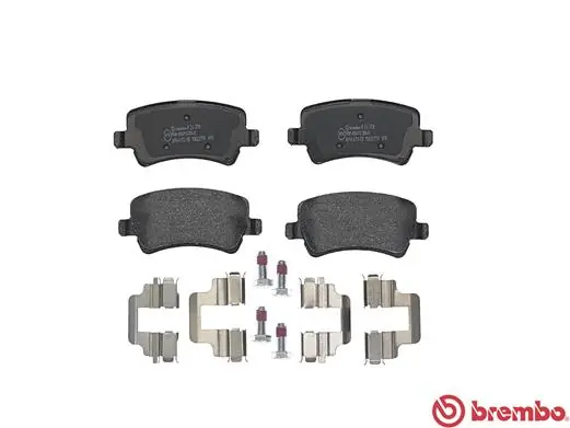 P24078 Brembo Okładziny (klocki) do hamulców tarczowych tylne