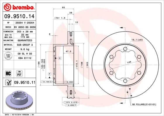 09951014 Brembo