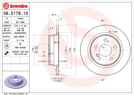 08517810 Brembo