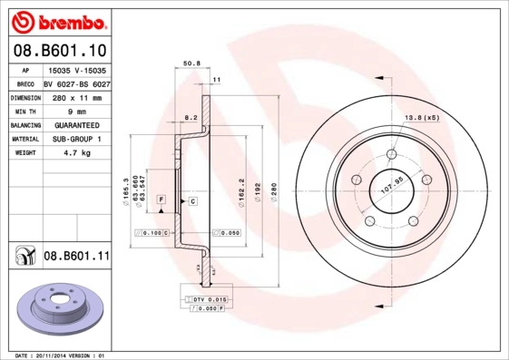 08B60110 Brembo