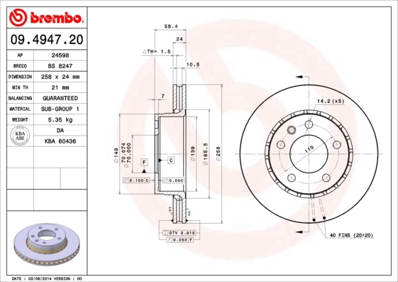 09494720 Brembo