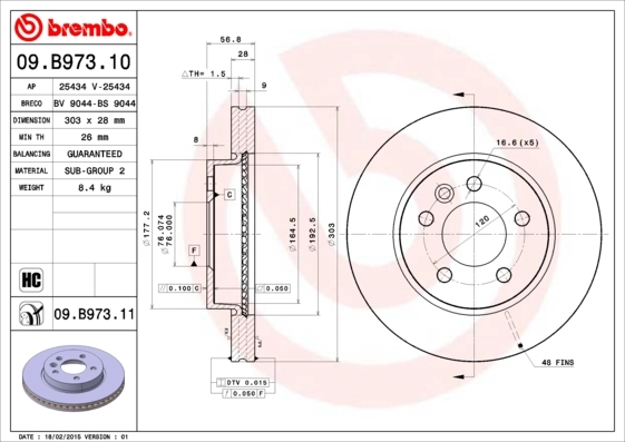 09B97311 Brembo