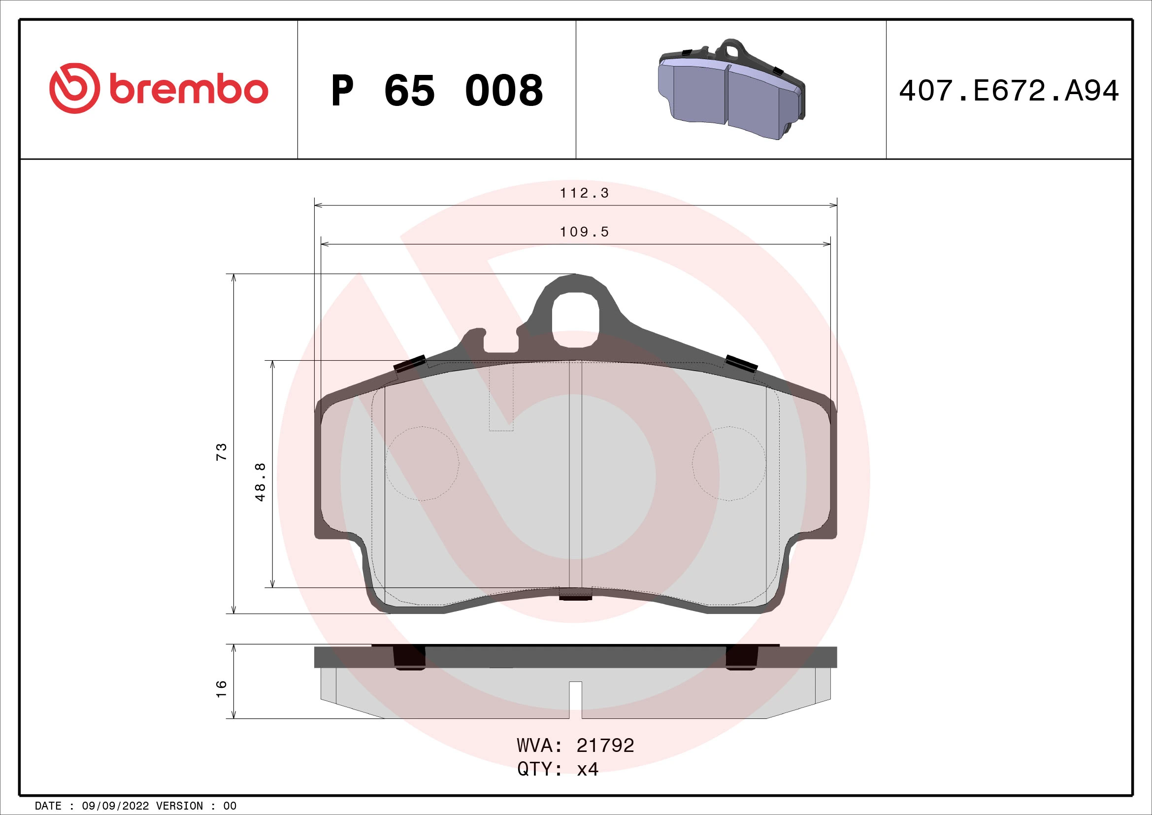 P65008 Brembo