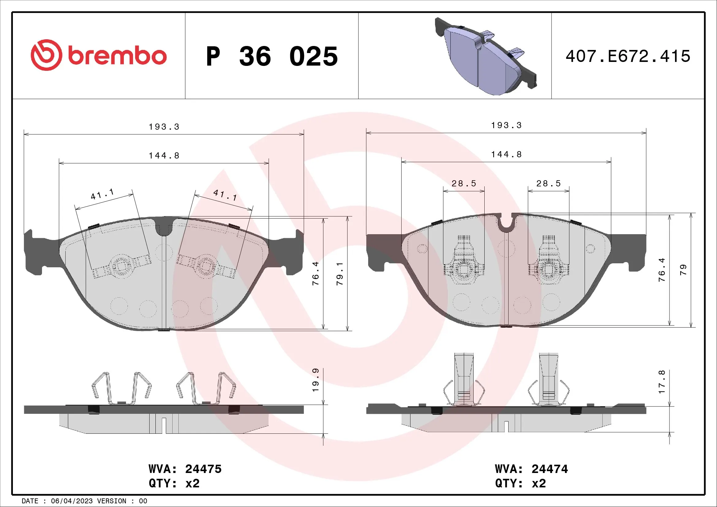 P36025 Brembo