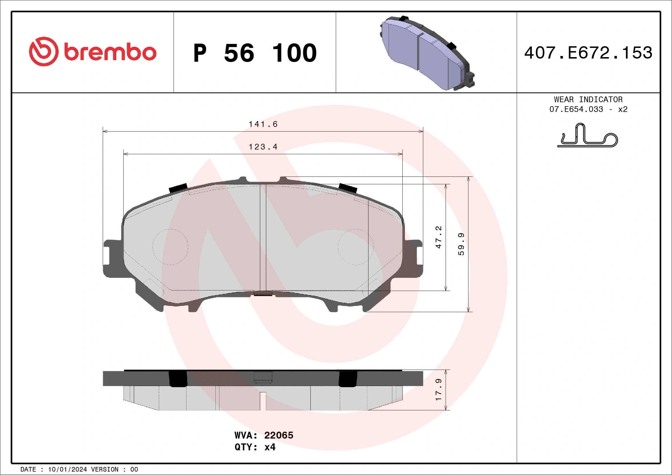 P56100 Brembo