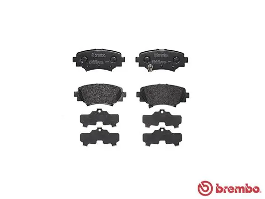 P49049 Brembo Okładziny (klocki) do hamulców tarczowych tylne