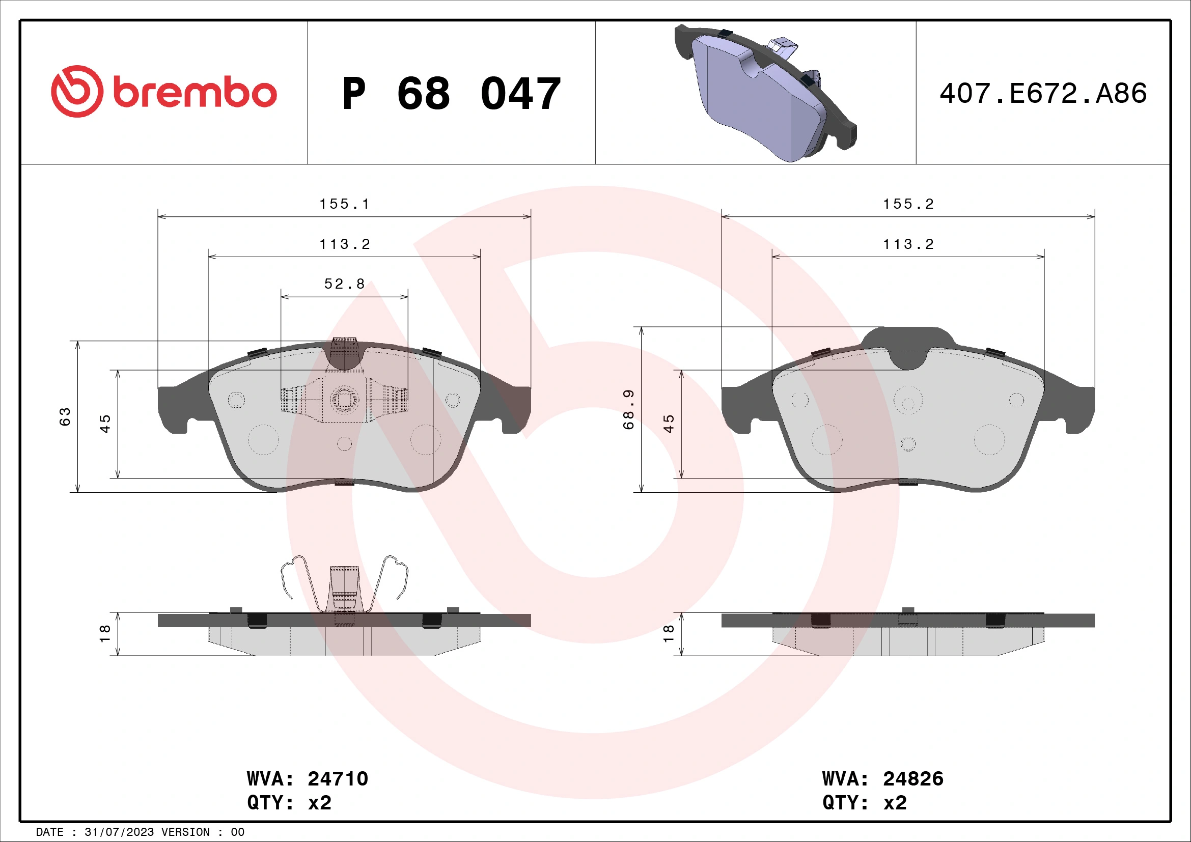 P68047 Brembo