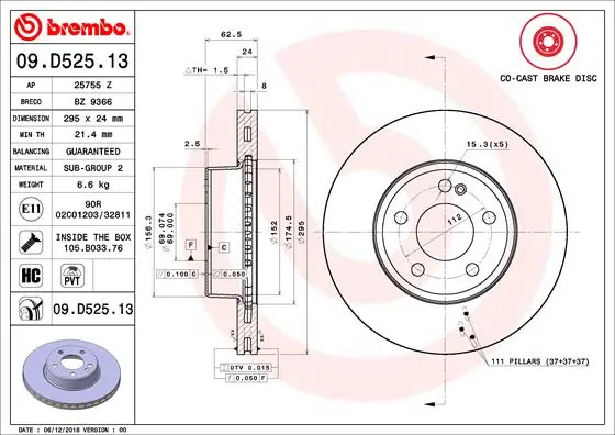 09D52513 Brembo