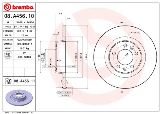 08A45610 Brembo