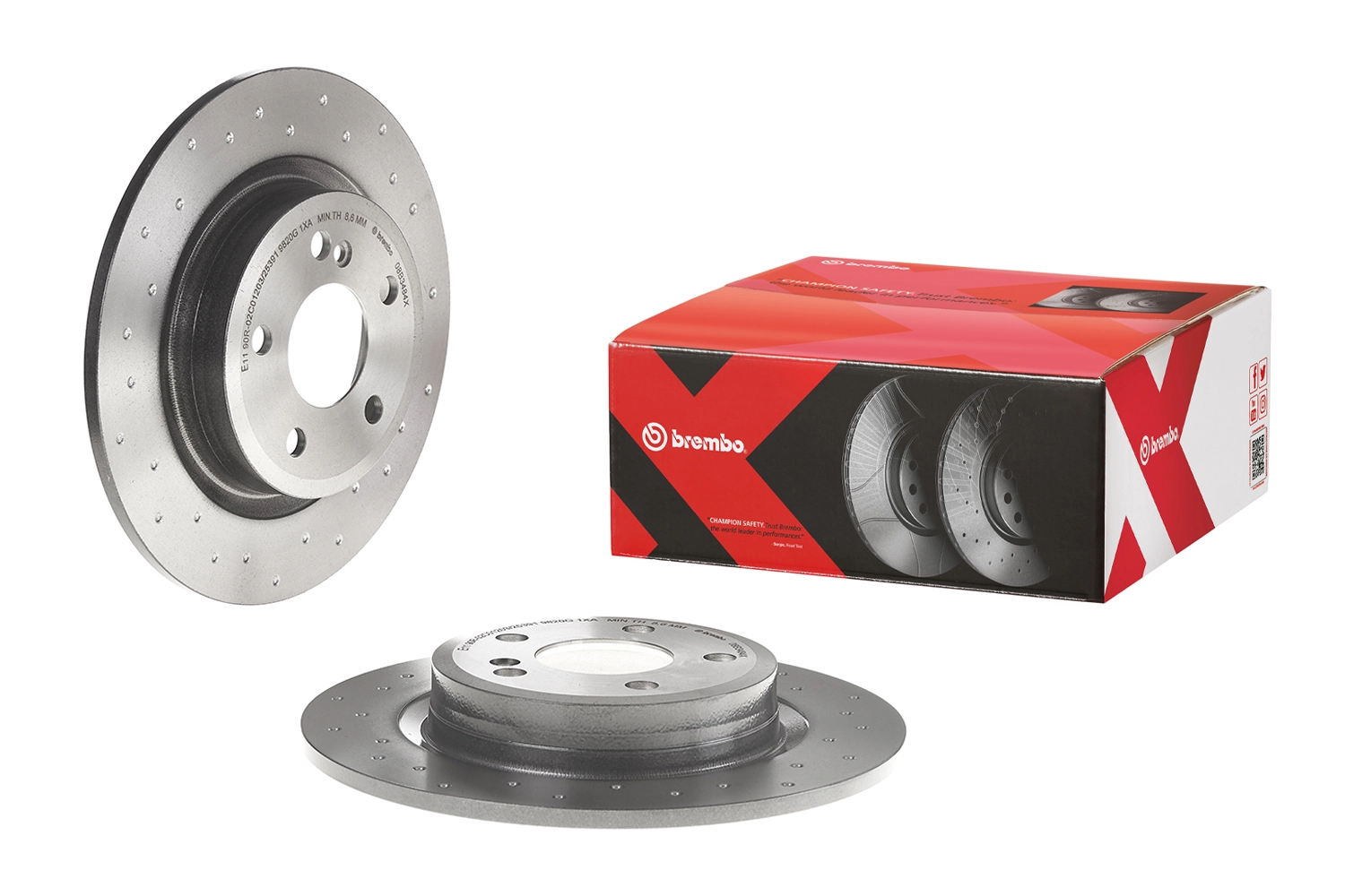 08B3484X Brembo Tarcza hamulcowa tylna