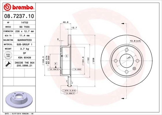 08723710 Brembo