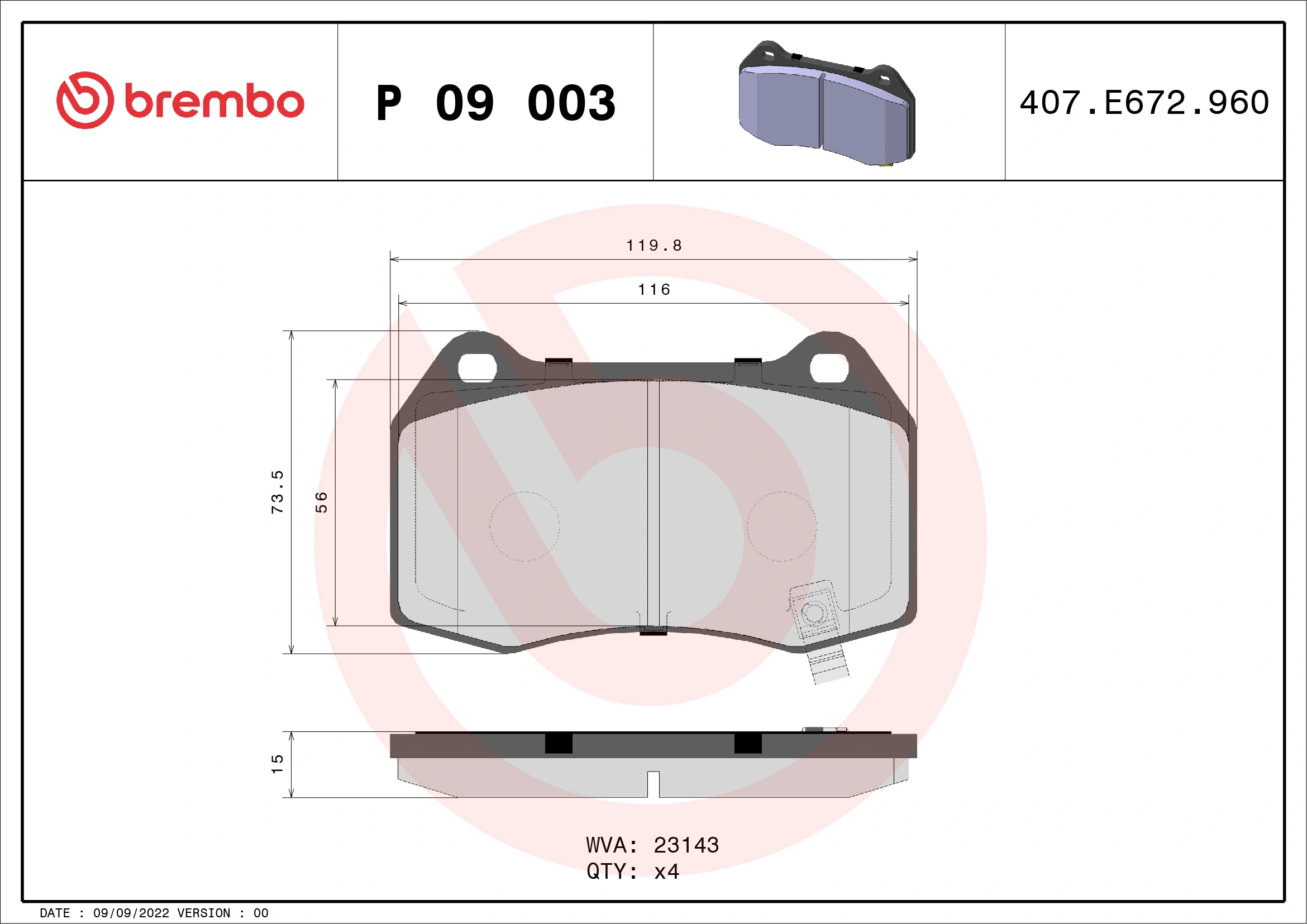 P09003 Brembo
