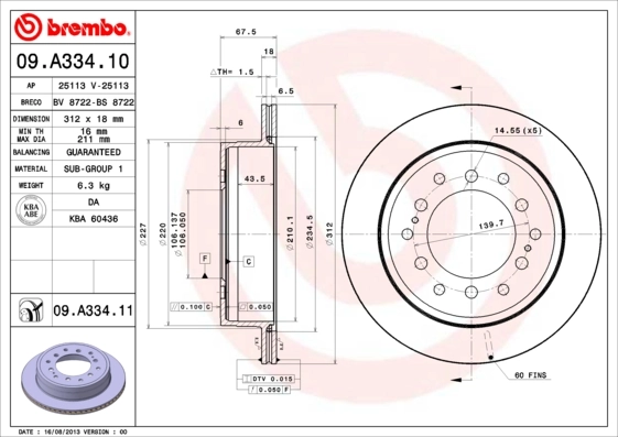 09A33411 Brembo