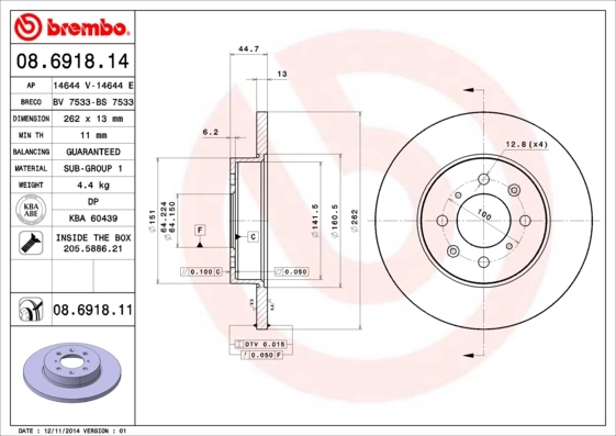 08691811 Brembo