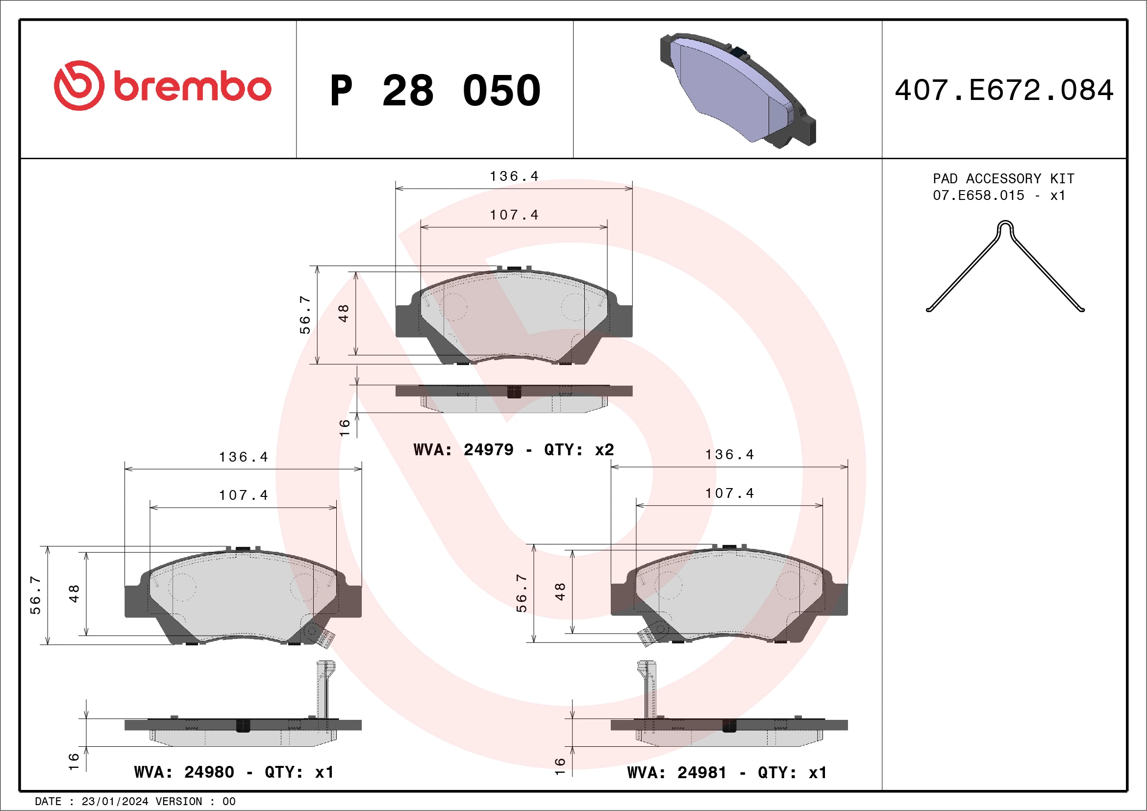 P28050 Brembo