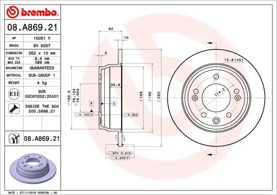 08A86921 Brembo