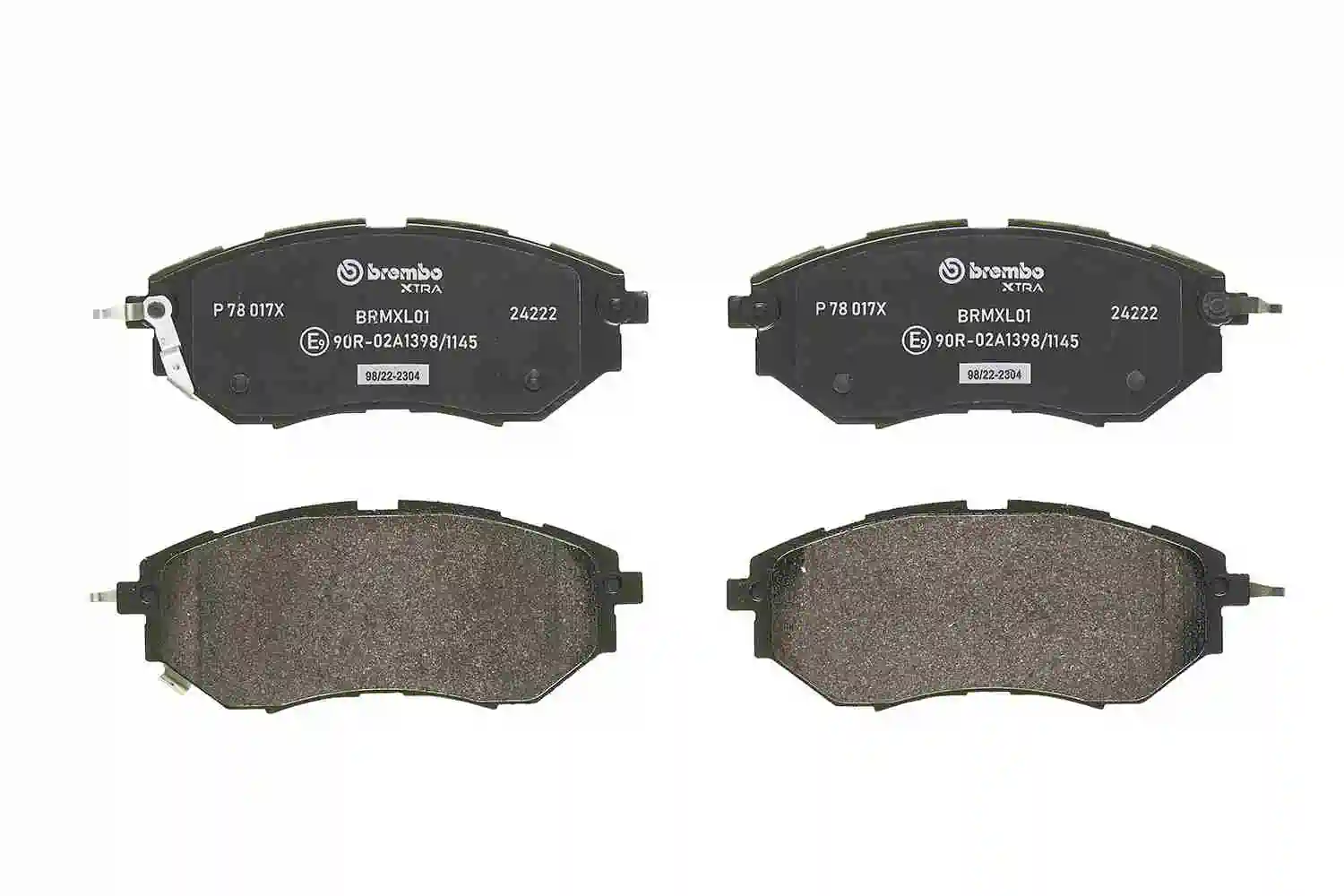 P78017X Brembo Klocki hamulcowe przednie tarczowe