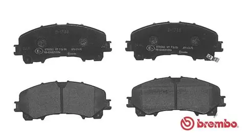 P56106 Brembo Klocki hamulcowe przednie tarczowe