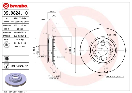 09982410 Brembo