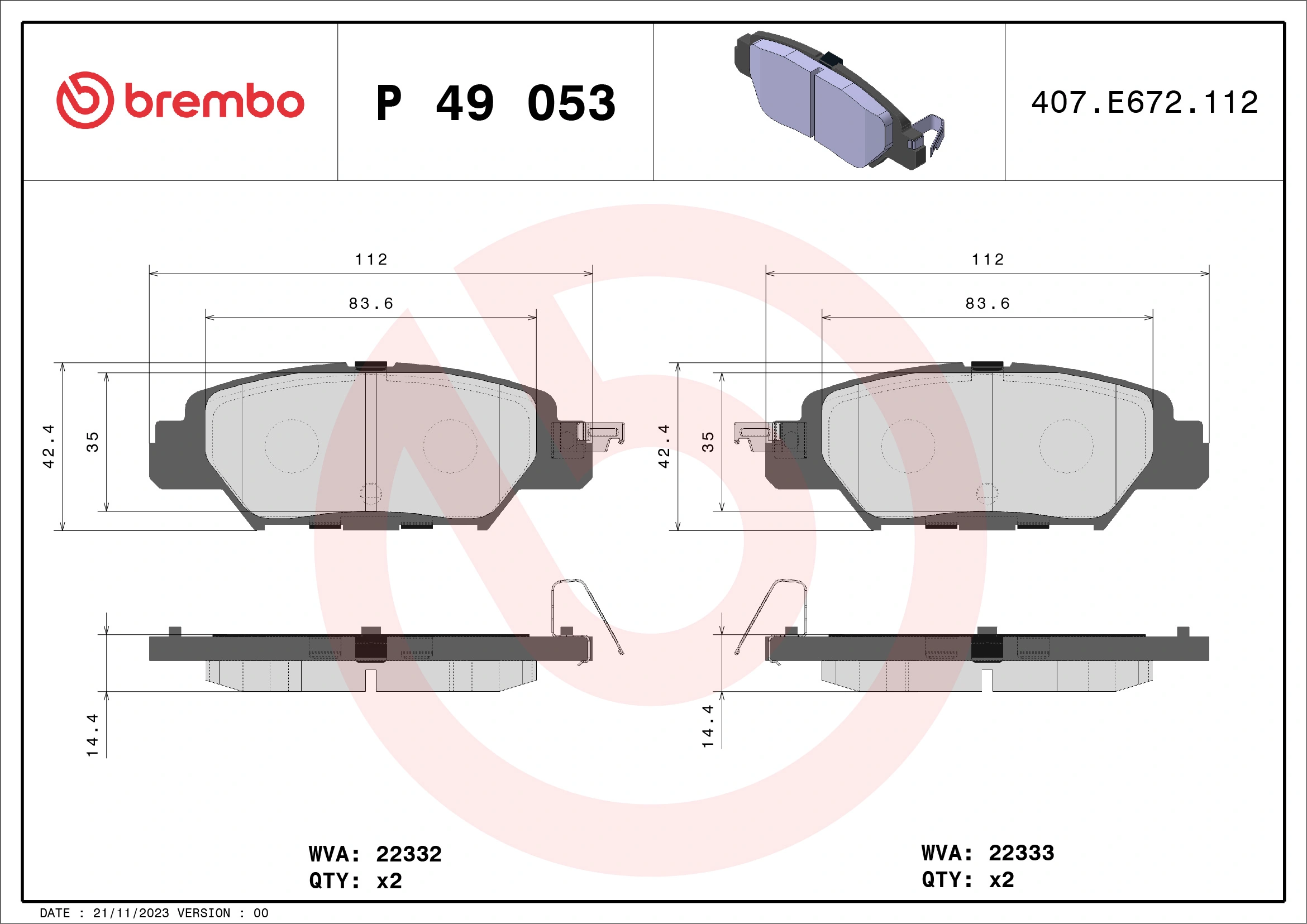 P49053 Brembo