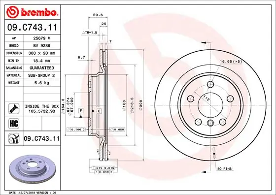 09C74311 Brembo