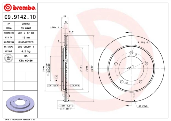09914210 Brembo