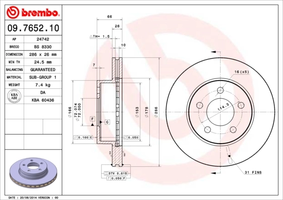 09765210 Brembo