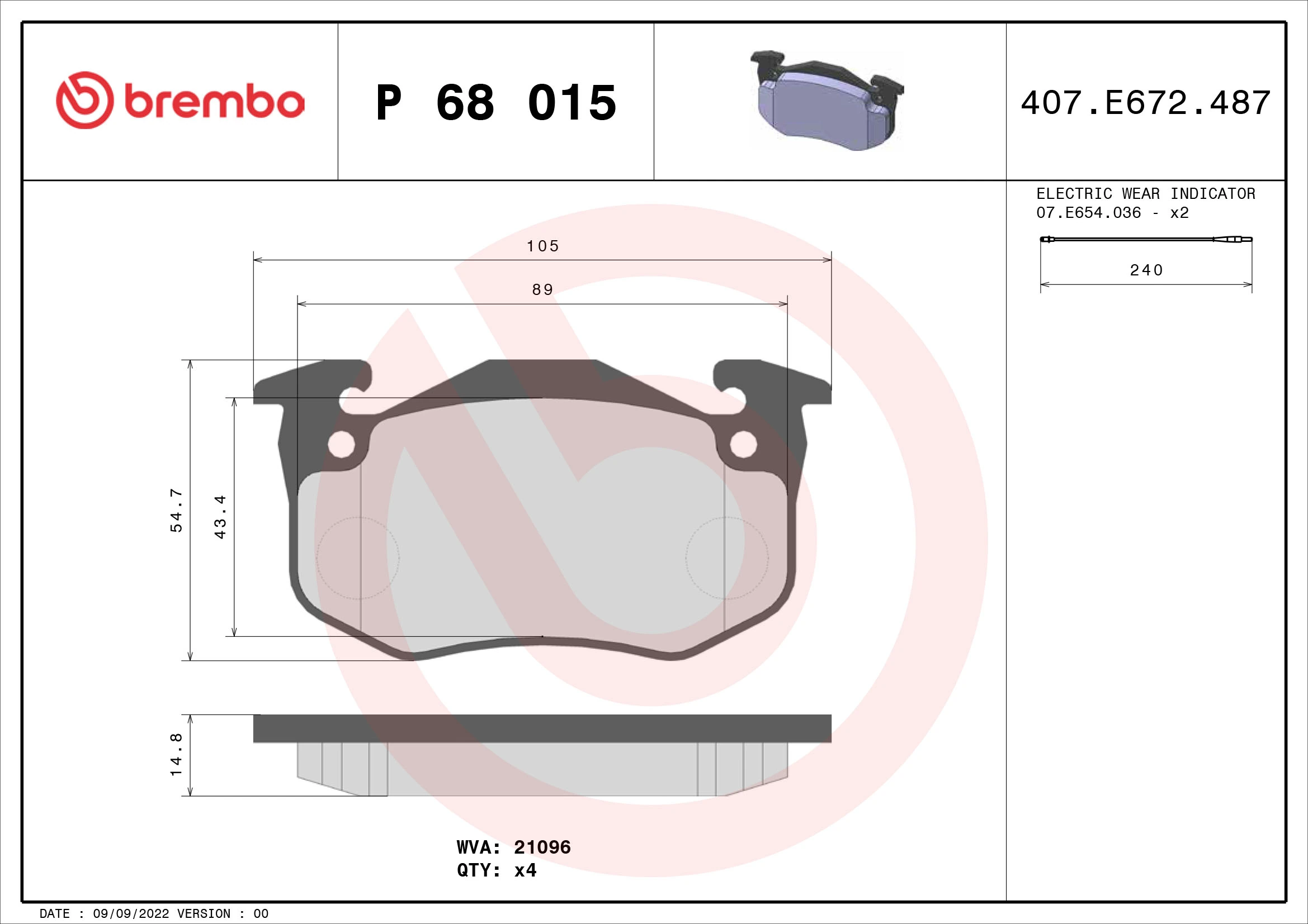P68015 Brembo