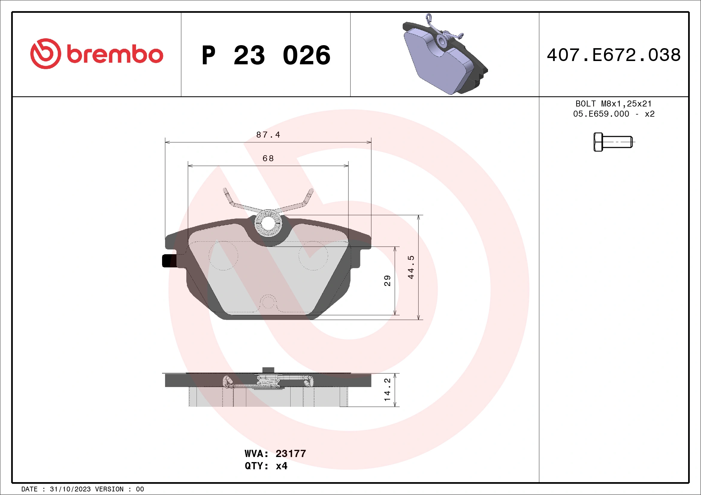 P23026 Brembo