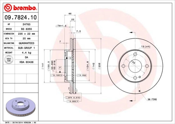 09782410 Brembo