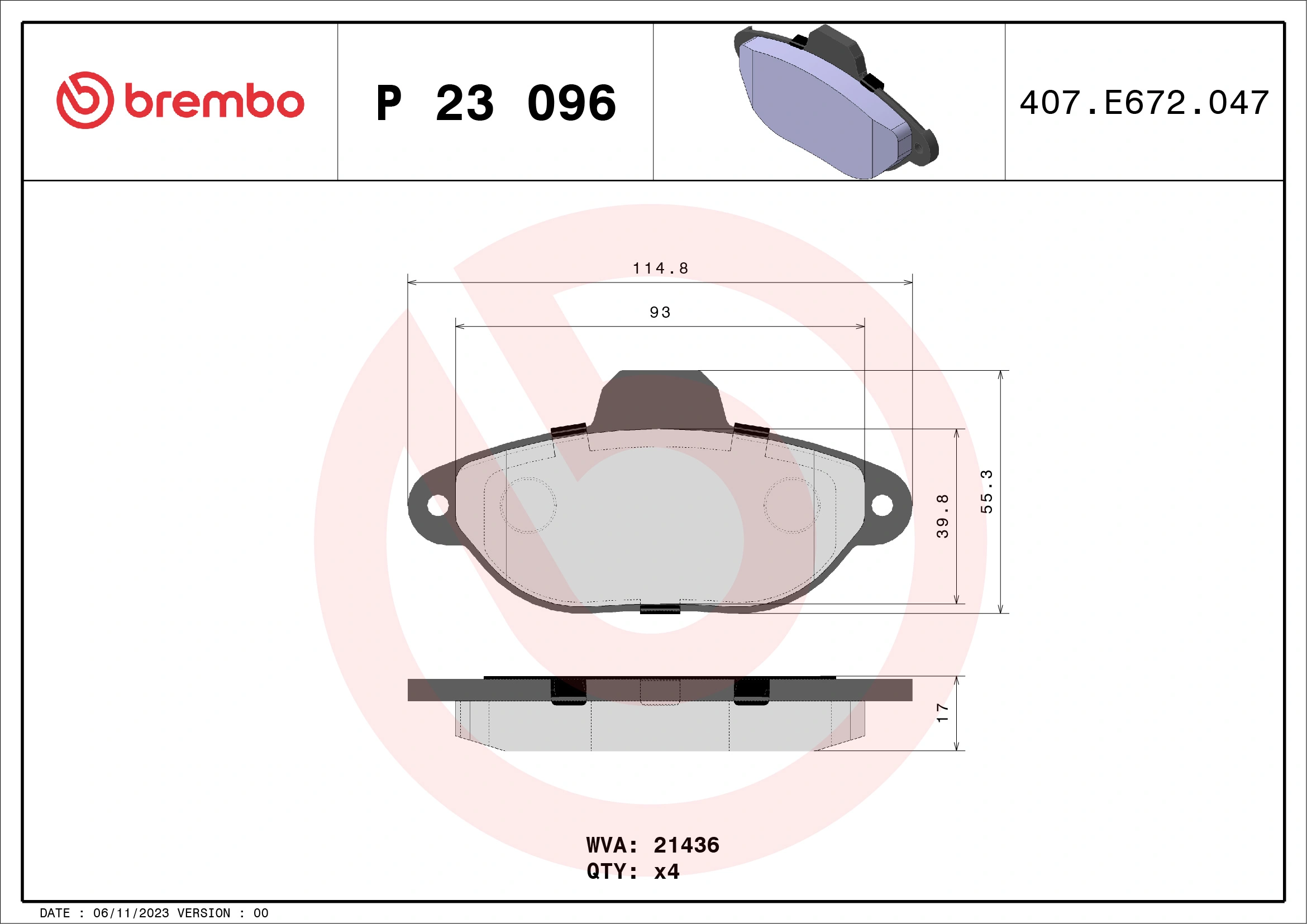 P23096 Brembo