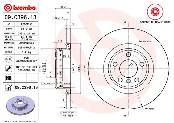 09C39613 Brembo