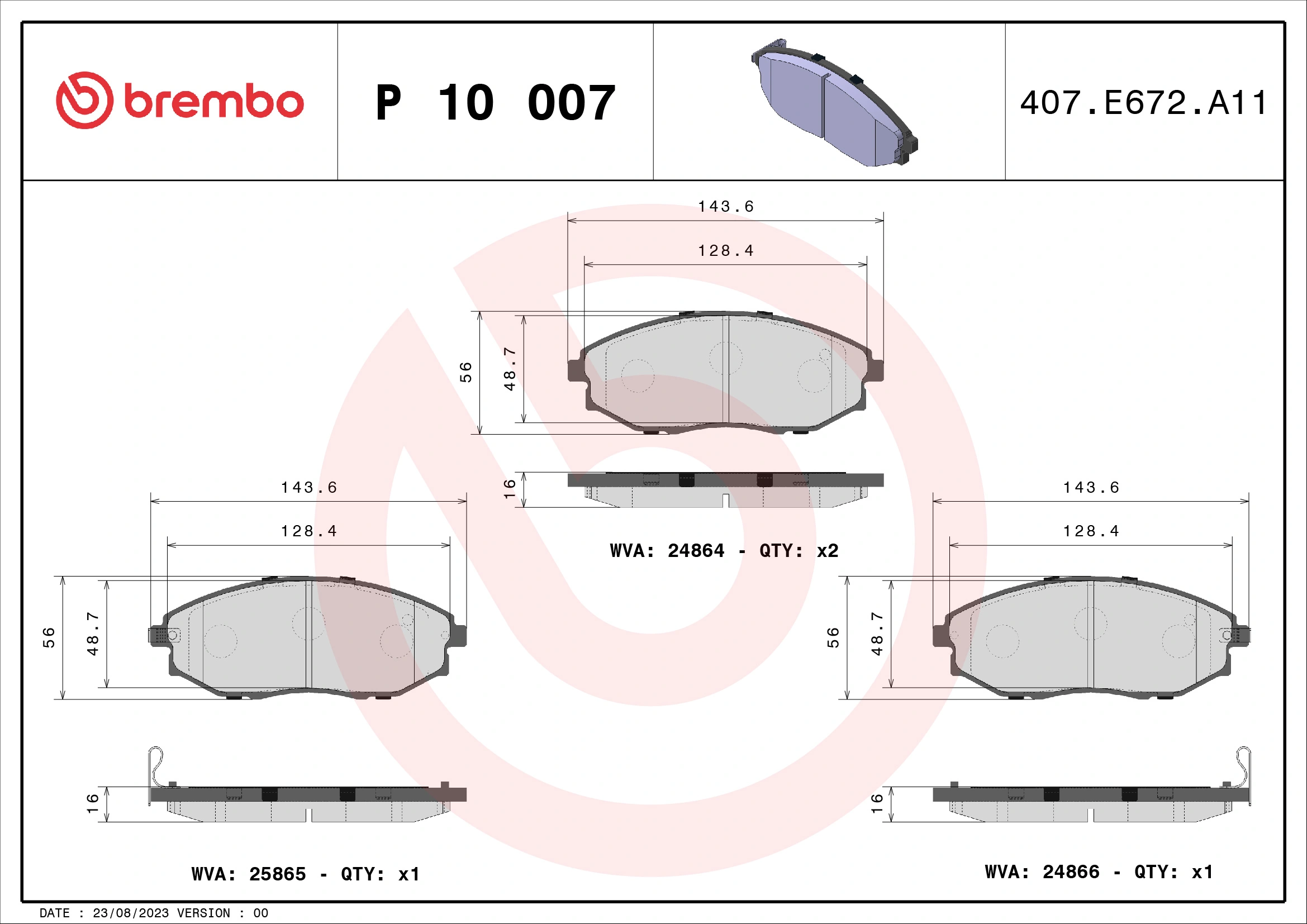 P10007 Brembo