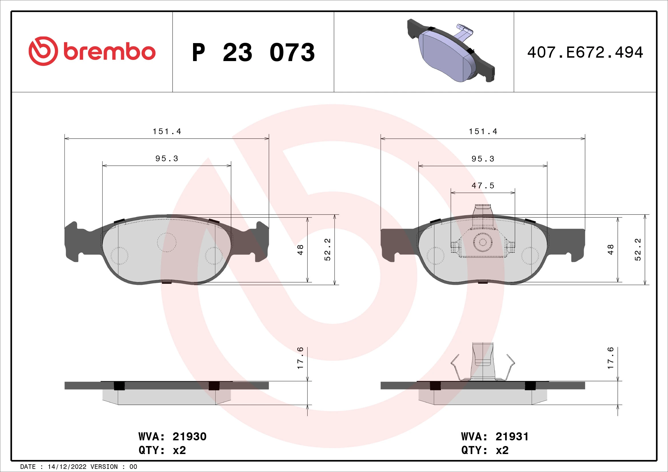 P23073 Brembo