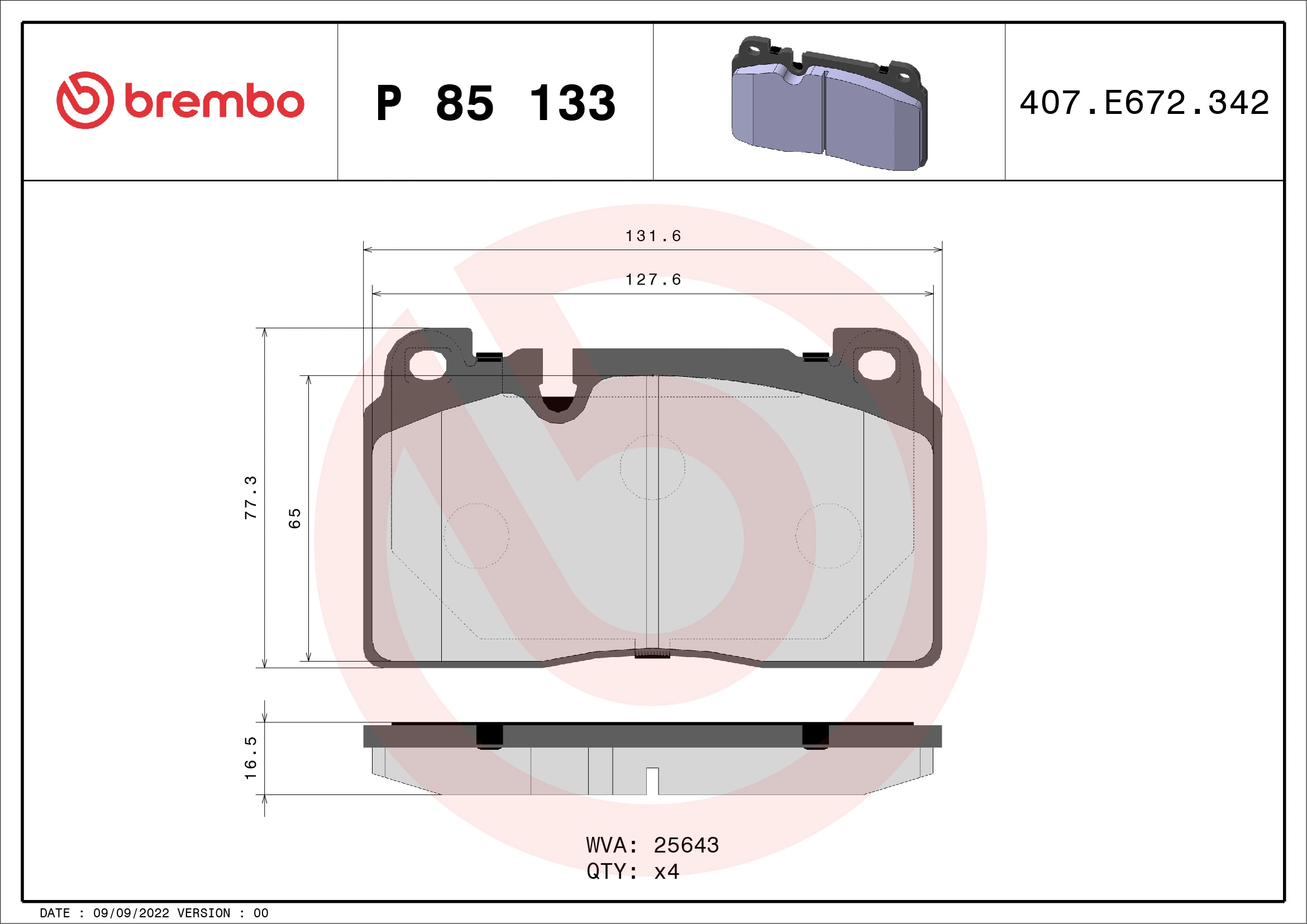 P85133 Brembo