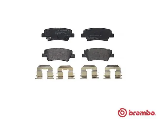 P30067 Brembo Okładziny (klocki) do hamulców tarczowych tylne