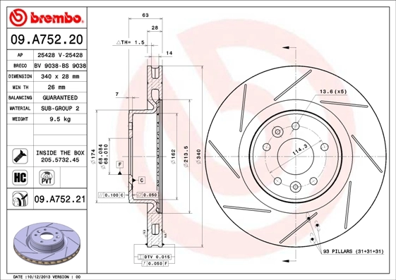 09A75221 Brembo