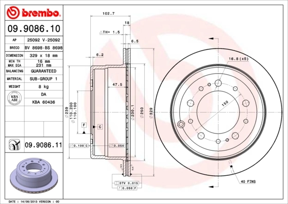 09908611 Brembo